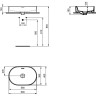 Раковина IDEAL STANDARD Strada II Oval Vessel T360401