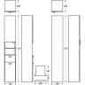 Шкаф-пенал IDEAL STANDARD Connect E6849SX